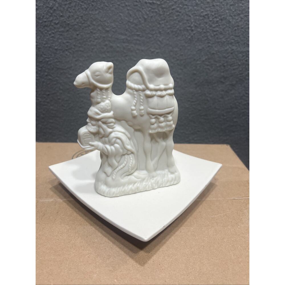 Party Lite O Holy Night Wiseman King w/ Gift Camel Candle Holder Tealight Plate - Picture 5 of 11